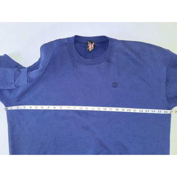 Vintage JC Penney USA Olympics Sweatshirt Mens 2XL XXL Navy Made in USA Sweater - Picture 6 of 11